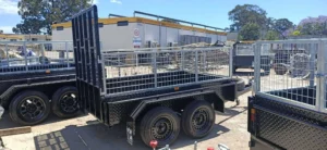 10×5 Tandem Trailer Made with One Piece Fold Full Checker Plate with Ramp and 2000kg ATM
