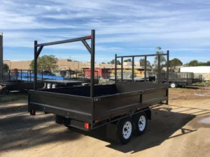 12×7 Tabletop Flatbed Trailer with 2800kg ATM and Ladder Racks