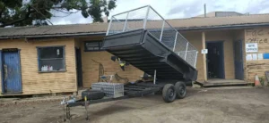 12×6 Deluxe Galvanised Tandem Trailer with Hydraulic Tipper and High Sides
