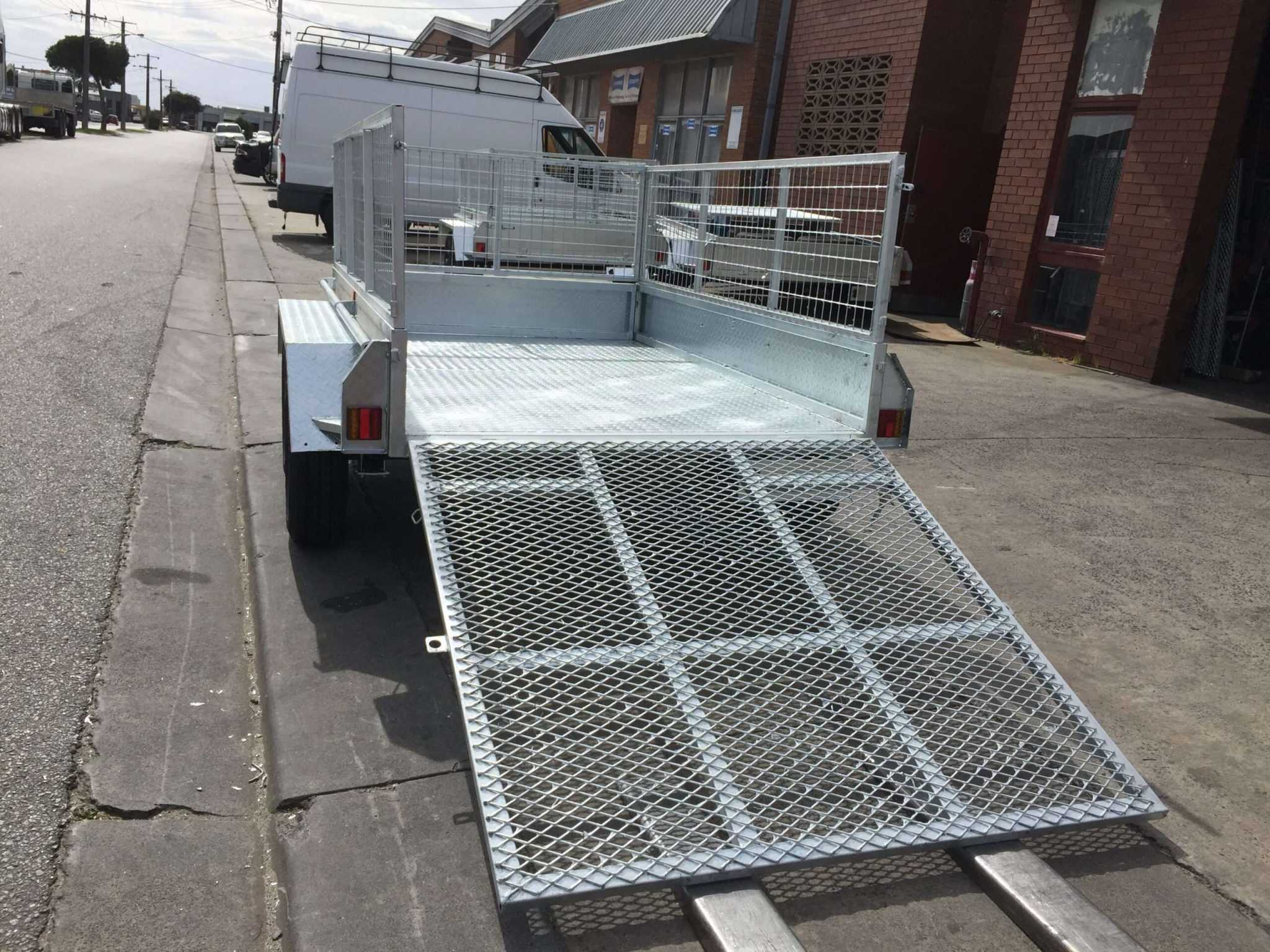 10×6 Galvanised Heavy Duty Tandem Box Trailer with Cage, - Best ...