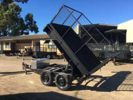 8×5 Galvanised Tandem Axle Hydraulic Tipper Trailer