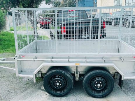 Galvanised Heavy Duty Full Checker Plate Tandem Box Trailer, what is tandem trailer?