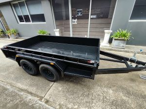 10x5 Galvanised and Powder Coated Tandem Trailer without cage 2000kgs